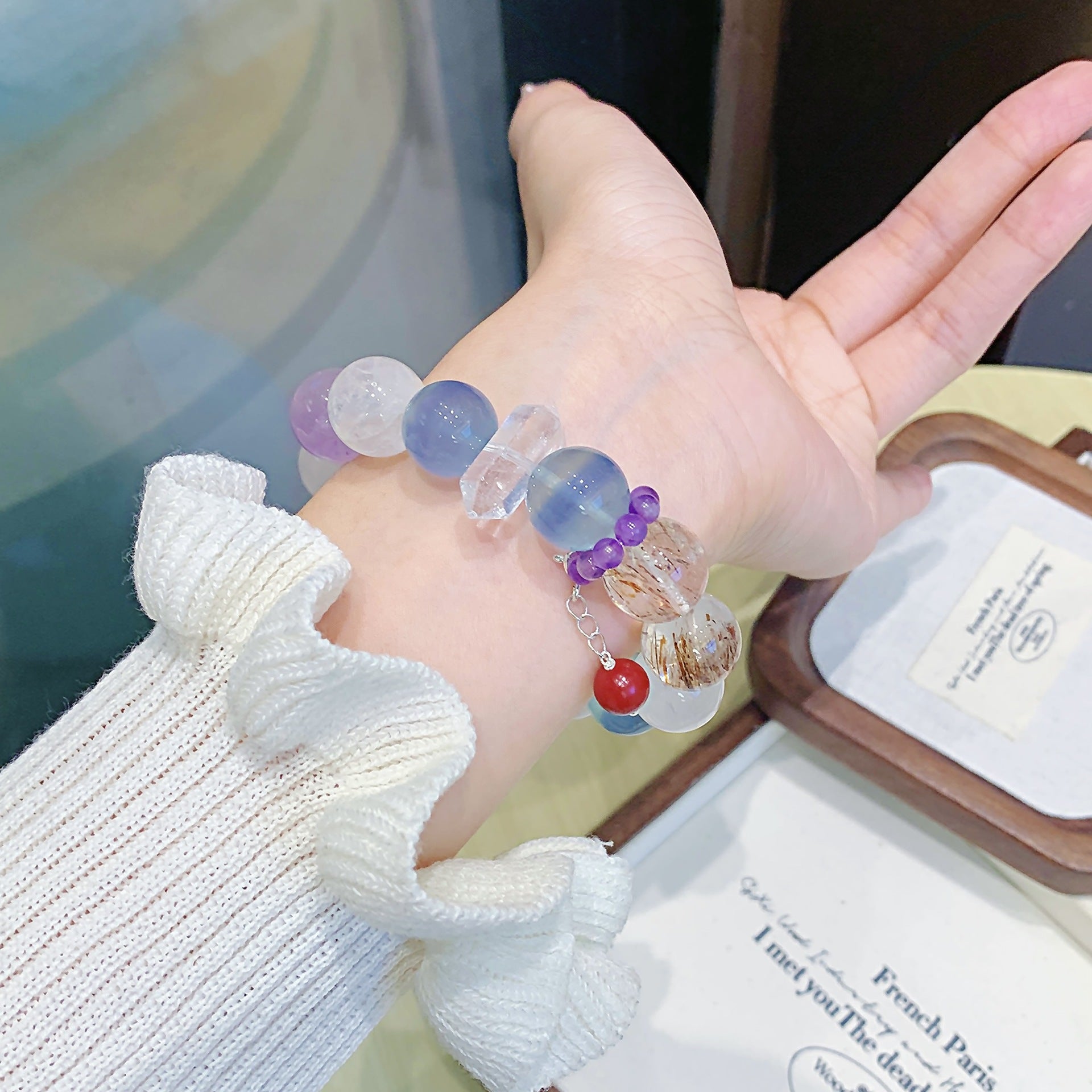 Original Design Amethyst Bracelet diy Natural Crystal Bracelet Wholesale Factory Transshipment Bracelet Jewelry Bracelet