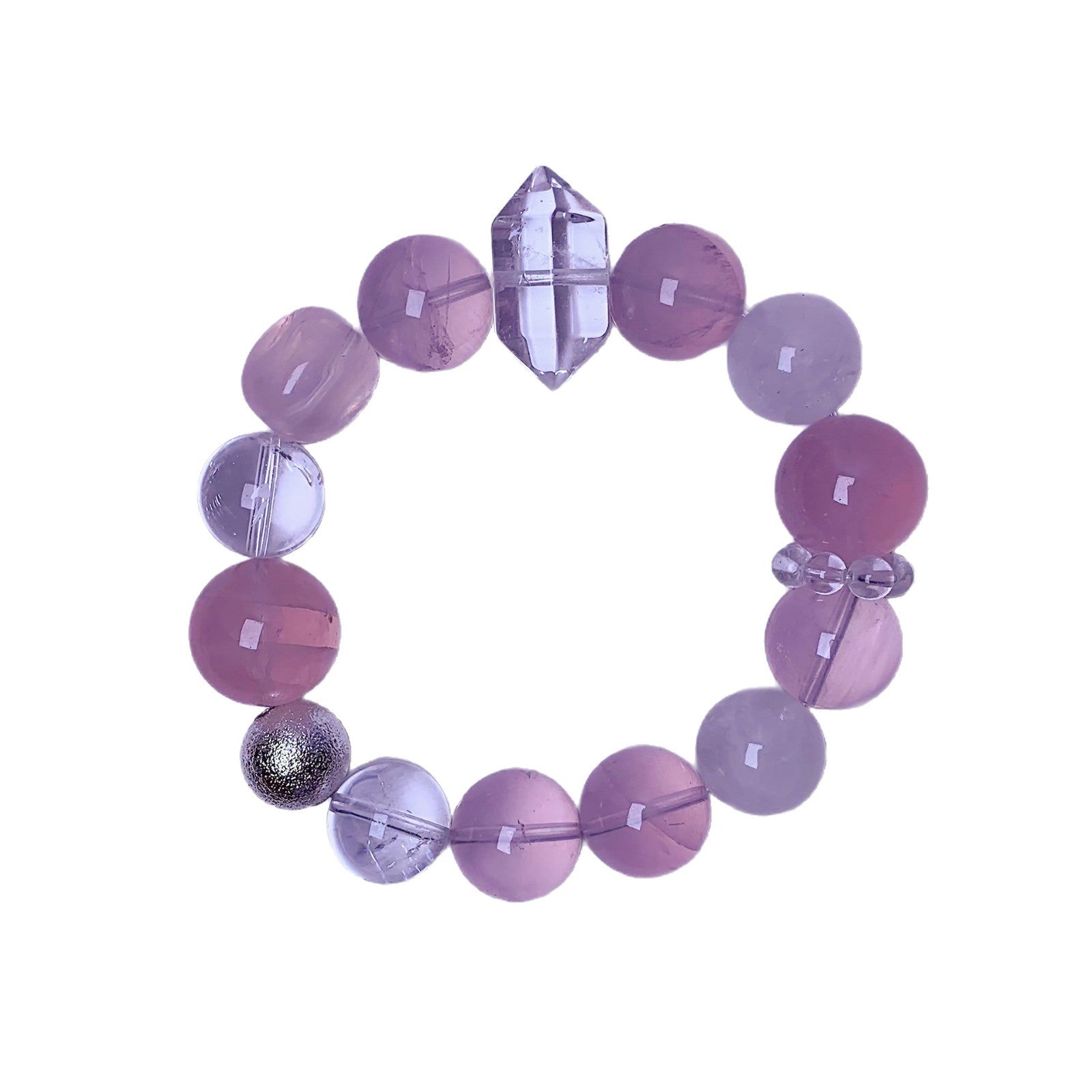 Natural Rose Quartz Bracelet Live Broadcast Exclusive Natural Crystal Popular Jewelry Crystal Jewelry Bracelet Chain Wholesale