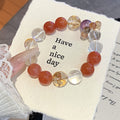 Natural Multi-Gemstone Crystal Bracelet Multi-Gemstone Crystal Bracelet Jewelry diy Original design new white crystal bracelet