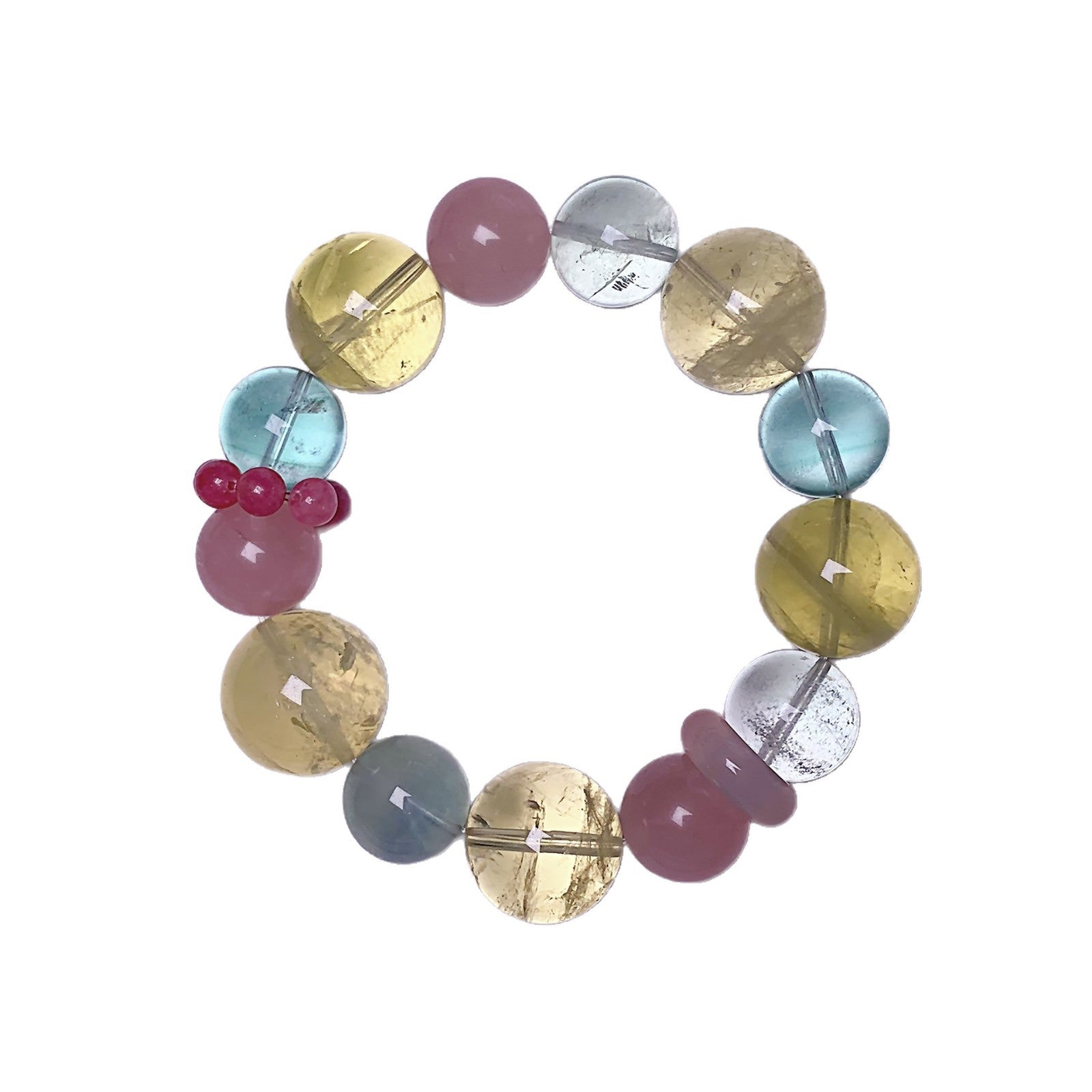 Duobao Natural Crystal Bracelet TikTok Xiaohongshu Live Supply Hot-Selling Crystal Bracelet Jewelry Rose Quartz Bracelet