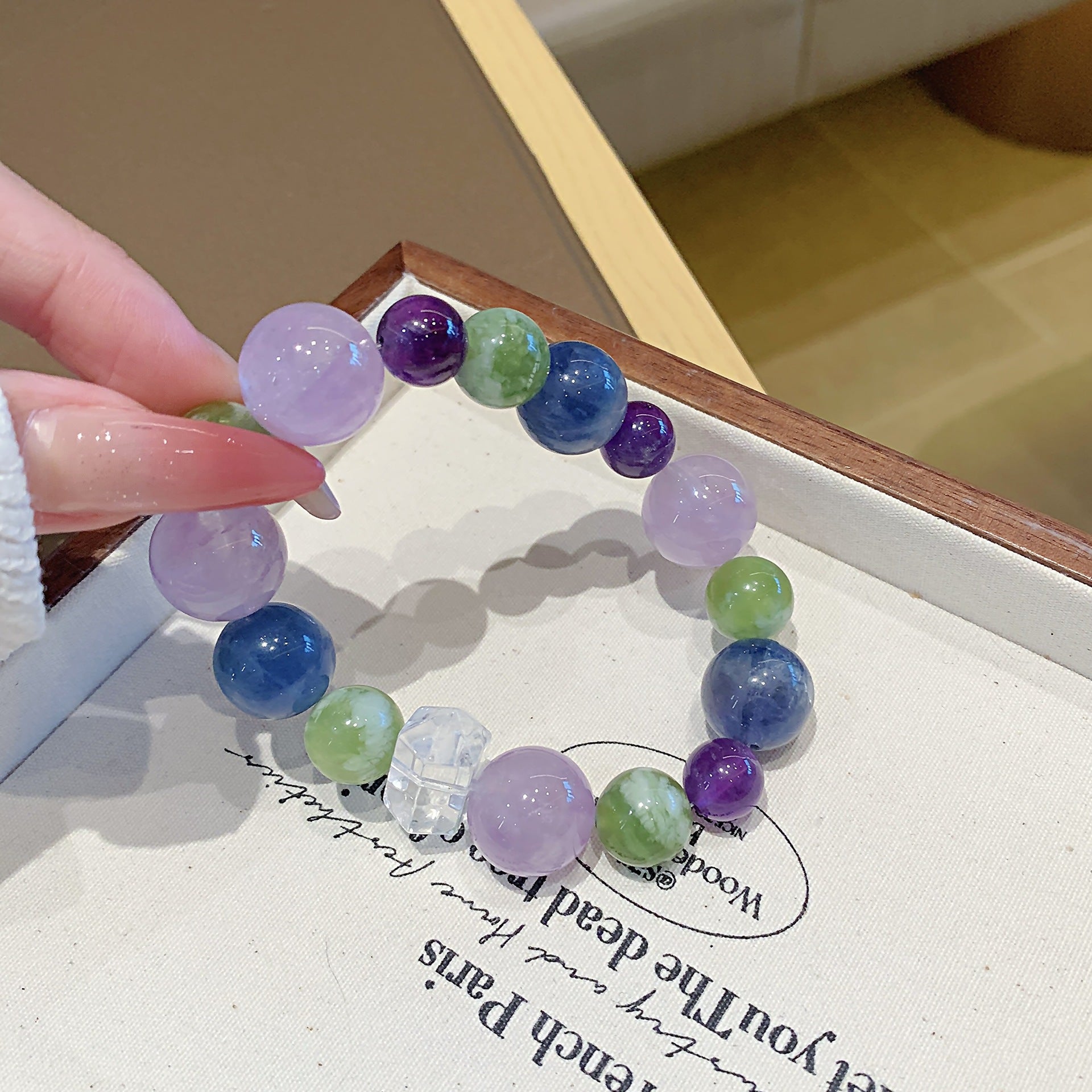 Natural Amethyst Bracelet Original light luxury high-end design bracelet Hot-Selling Bracelet diy Crystal Hand Jewelry