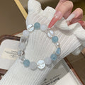 Original Design Multi-Gem Bracelet White Crystal Beaded Bracelet Women's Crystal Bracelet Jewelry Aquamarine Crystal Bracelet