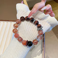 Red Tiger Eye Crystal Bracelet diy Luxury High-End Bracelet Natural Crystal Bracelet Hot-Selling Jewelry Crystal Bracelet