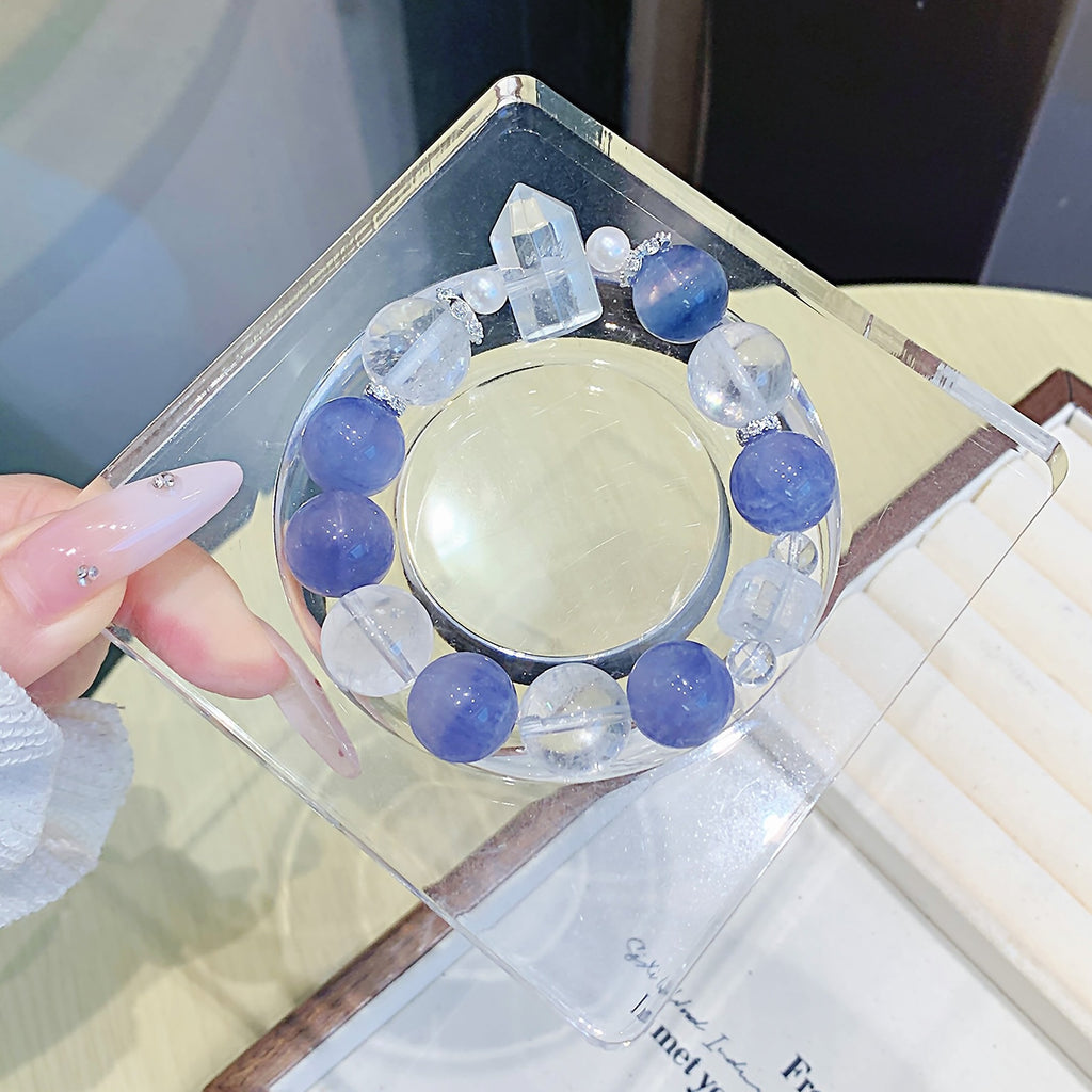 Natural blue-green crystal single-strand bracelet Original Design Lucky Bracelet Ketang Jewelry Bracelet Wholesale Factory