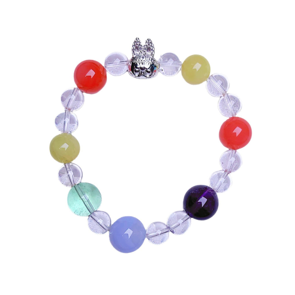 Natural Crystal Bracelet Custom White Crystal Beaded Jewelry Handmade Light Luxury Style for Women diy Color Matching