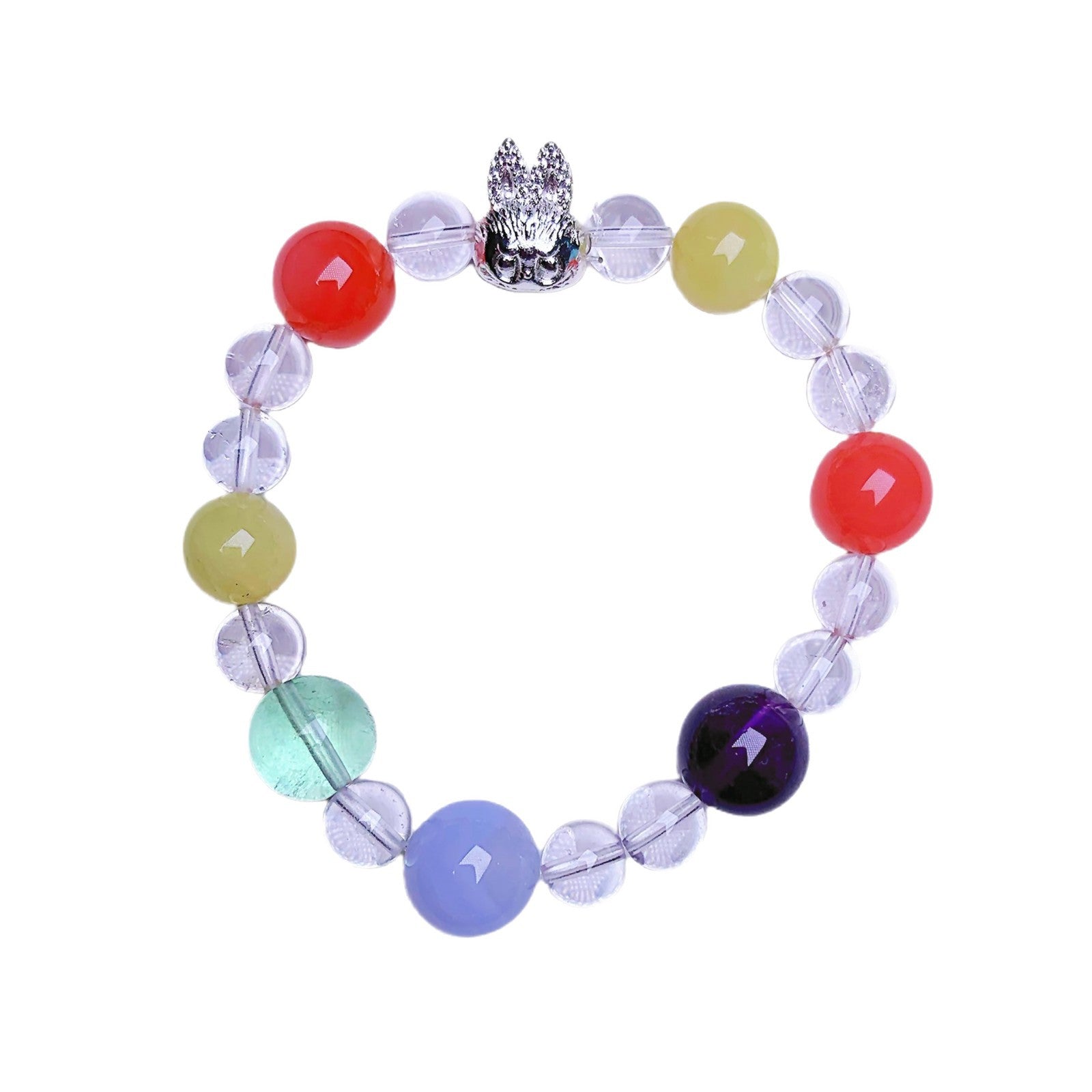 Natural Crystal Bracelet Custom White Crystal Beaded Jewelry Handmade Light Luxury Style for Women diy Color Matching