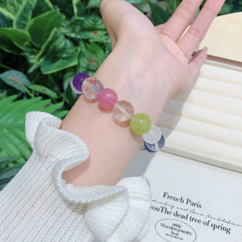 Amethyst Jewelry Bracelet Matching Bracelet Wholesale Factory Hot Selling Natural Crystal diy Crystal Chain Buddha Beads