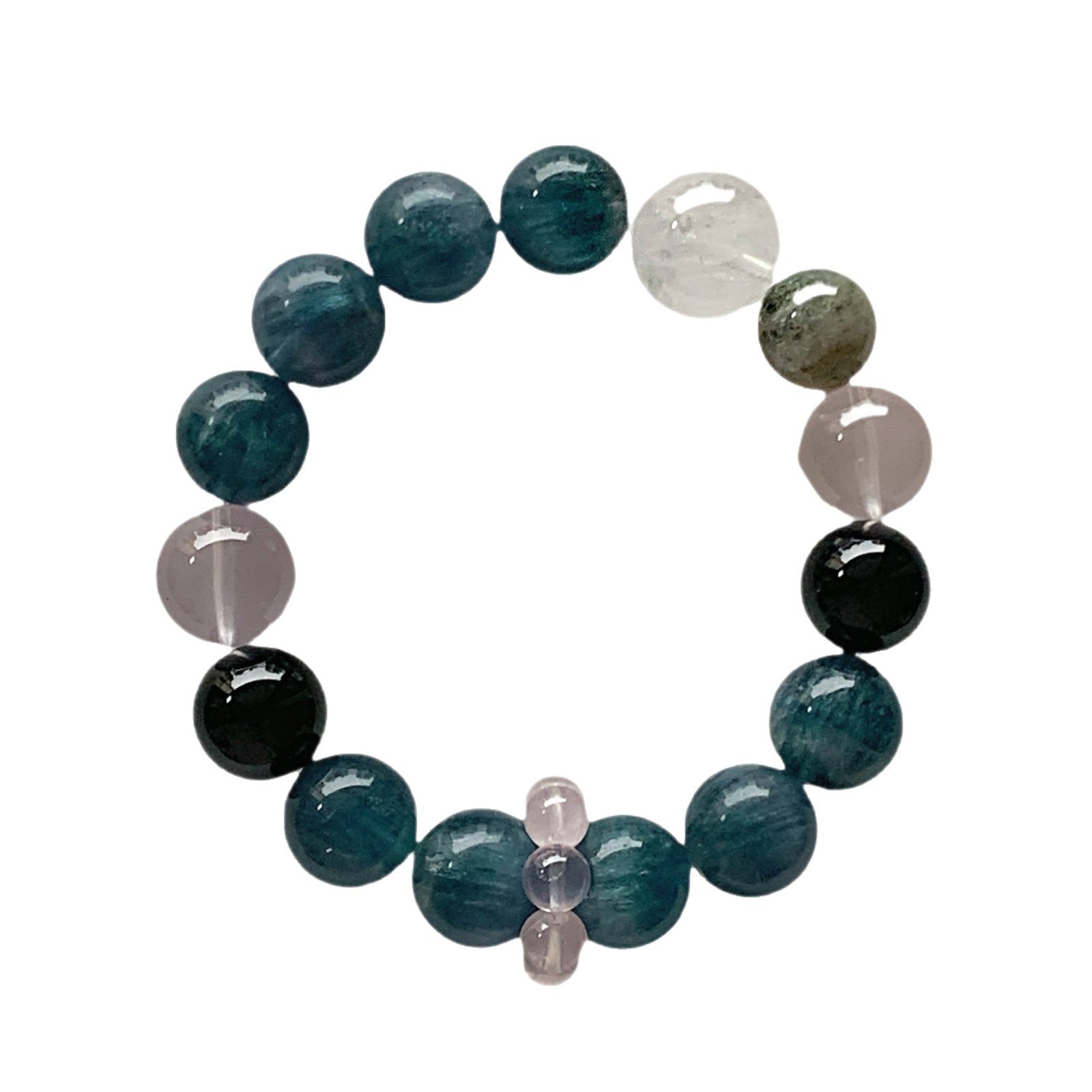 Blue and Green Crystal Bracelet diy Handmade Round Beads Wholesale Natural Crystal Bracelet Hot-Selling Jewelry Crystal Bracelet