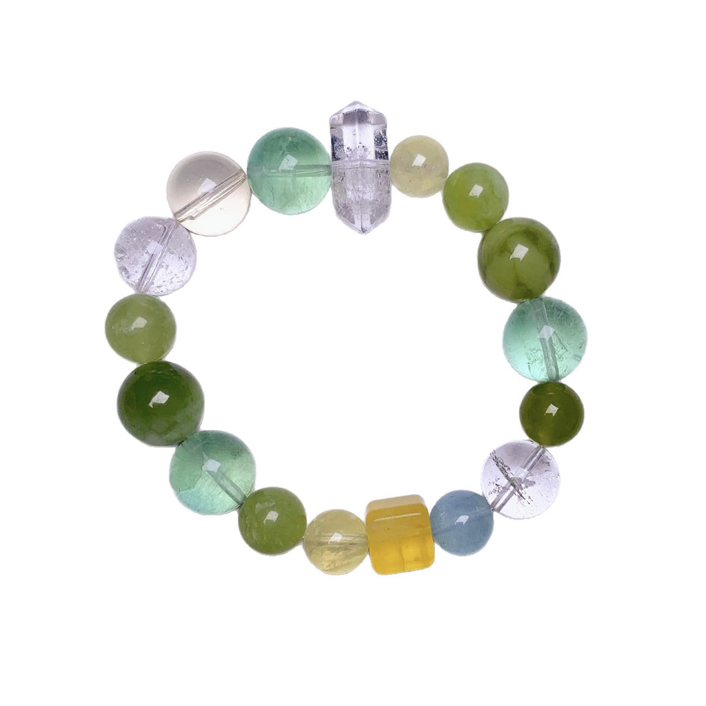 Natural Green Fluorite Single Circle Bracelet Fashion Original Design Women's Bracelet Ketang Wholesale Jewelry Crystal Hand Accessories