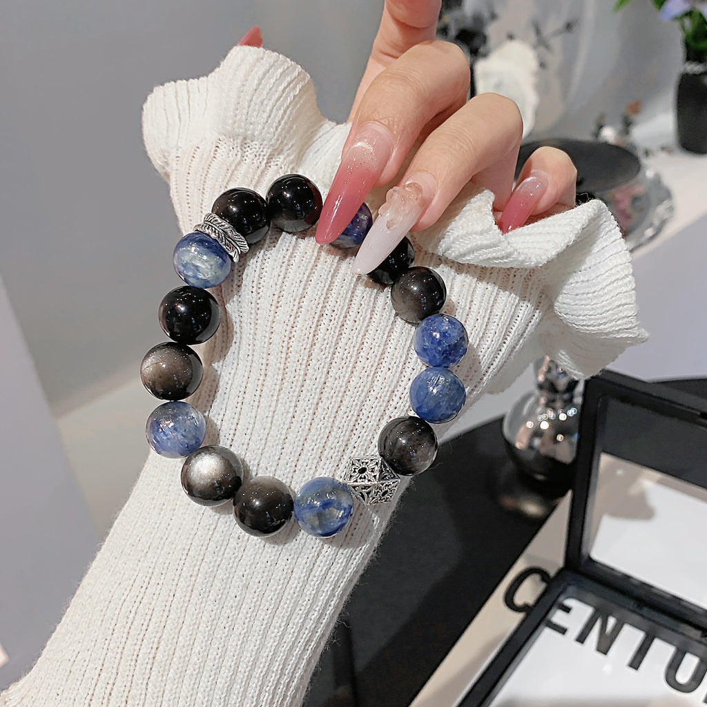 Natural Kyanite Crystal Bracelet Night Market Stall Original Design diy Bracelet Ornament Wholesale Crystal Bracelets