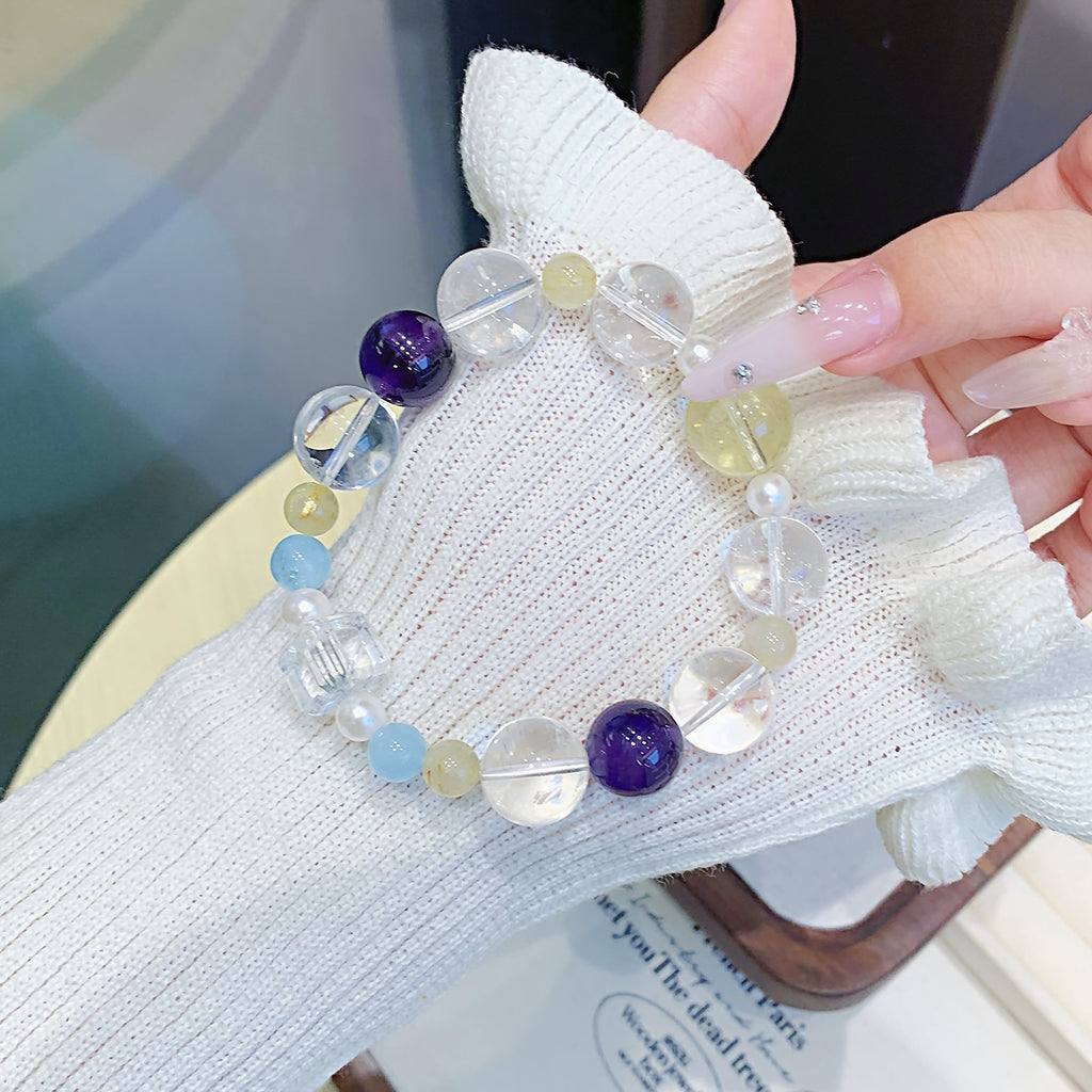 Natural White Crystal Bracelet Original Design Natural Crystal Bracelet Wholesale Jewelry Accessories Factory Bracelet diy