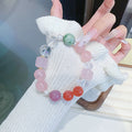 Natural Fresh Pink Quartz Bracelet Versatile High-End Feel Bracelet Gift Popular Crystal diy Handmade Crystal Chain