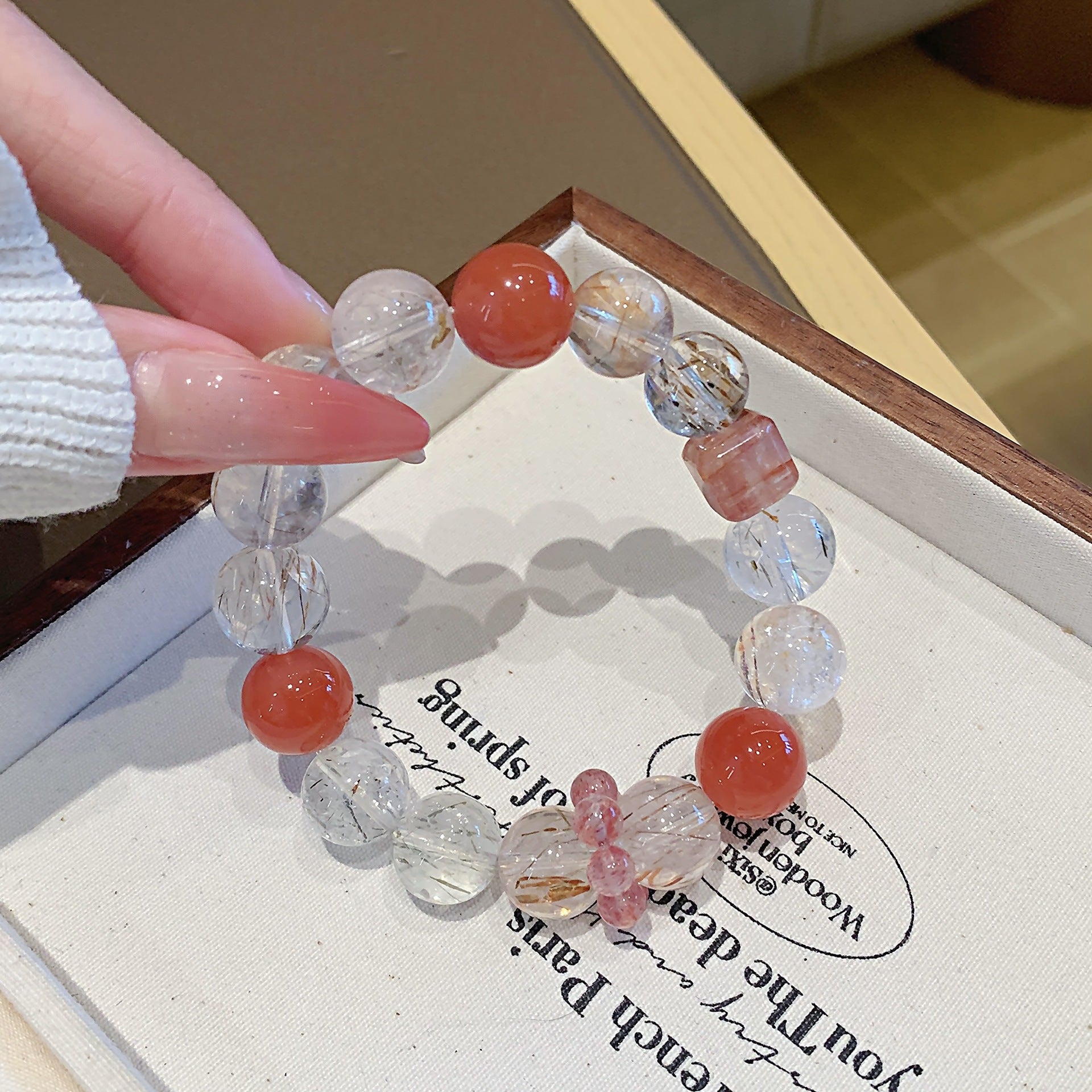 Black Gold Super Seven Jewelry Crystal Bracelet Natural Crystal Hot-Selling Hand Jewelry diy Original Design Crystal Bracelet