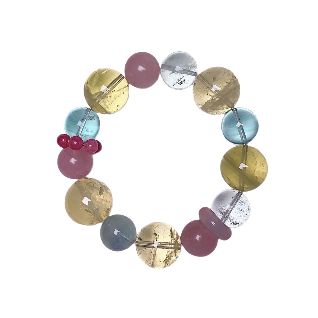 Duobao Natural Crystal Bracelet TikTok Xiaohongshu Live Supply Hot-Selling Crystal Bracelet Jewelry Rose Quartz Bracelet