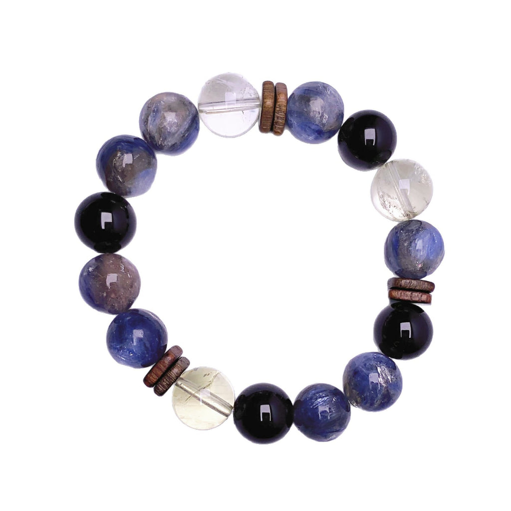 Duobao Crystal Dopamine Five Elements String Original Design Versatile Best Friend Gift Bracelet Blue Crystal Stone Bracelet