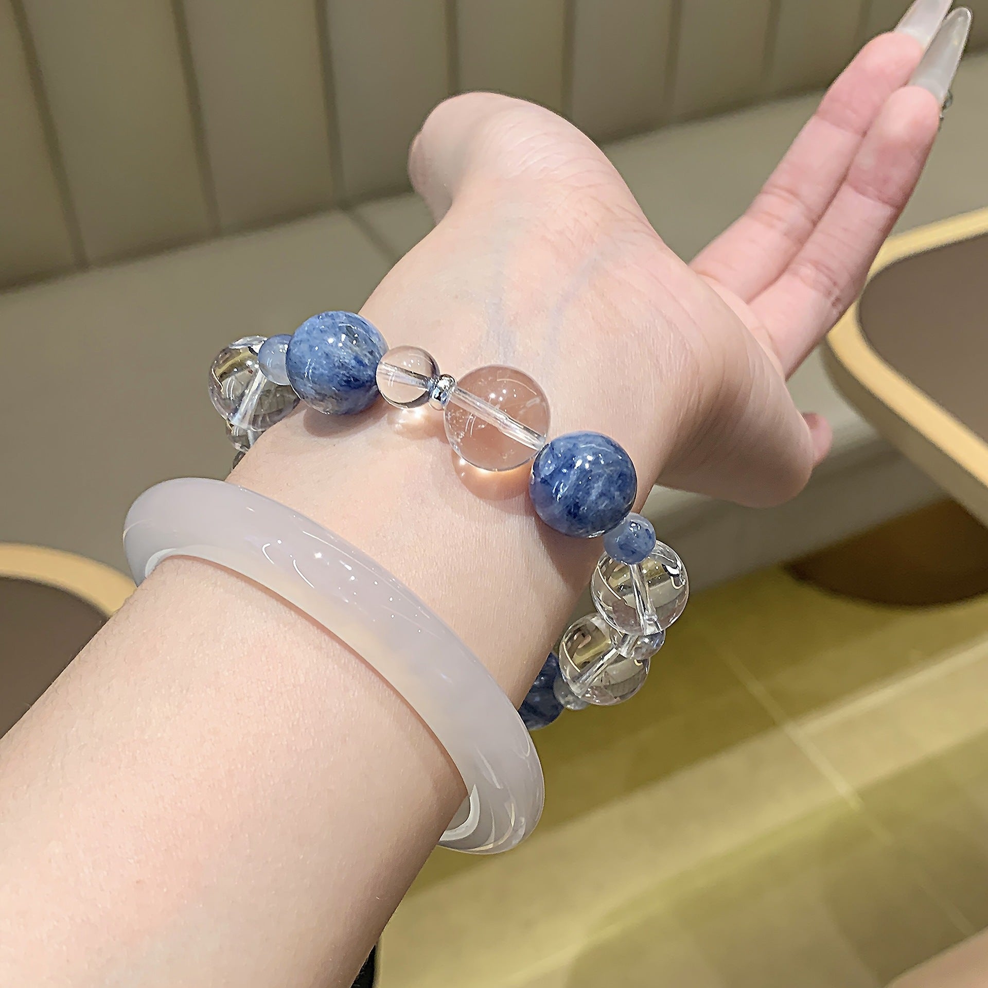 Natural Crystal Bracelet Elegant Fashion Style Fairy-Like Multi-Gemstone Crystal Bracelet Gift for Girlfriend Bracelet