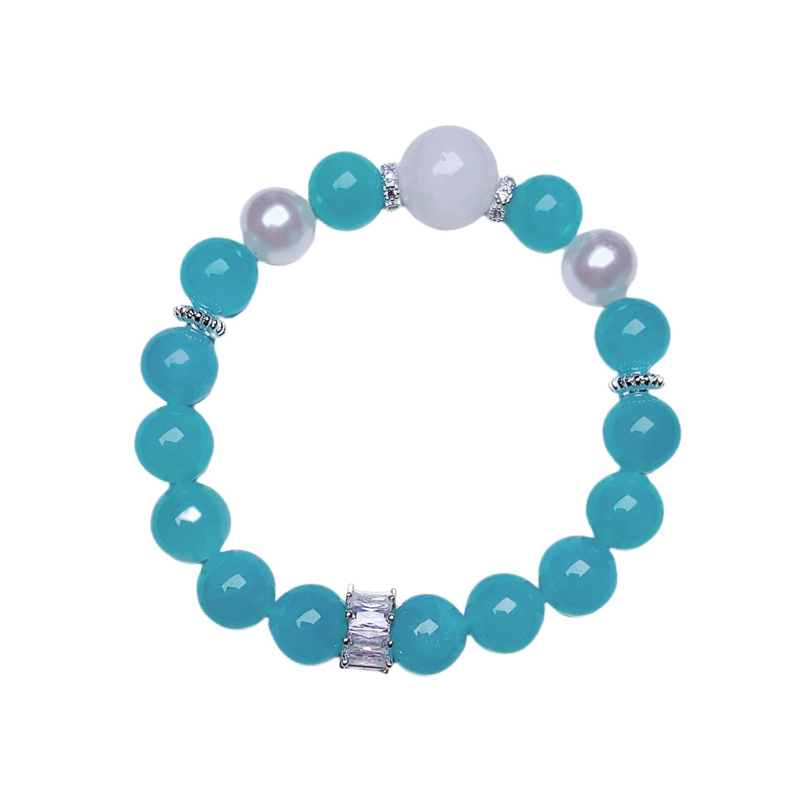 Amazonite Bracelet with Beads Natural Crystal Bracelet Jewelry Wholesale Factory for Artificial Bracelets Natural Crystal Loose Beads