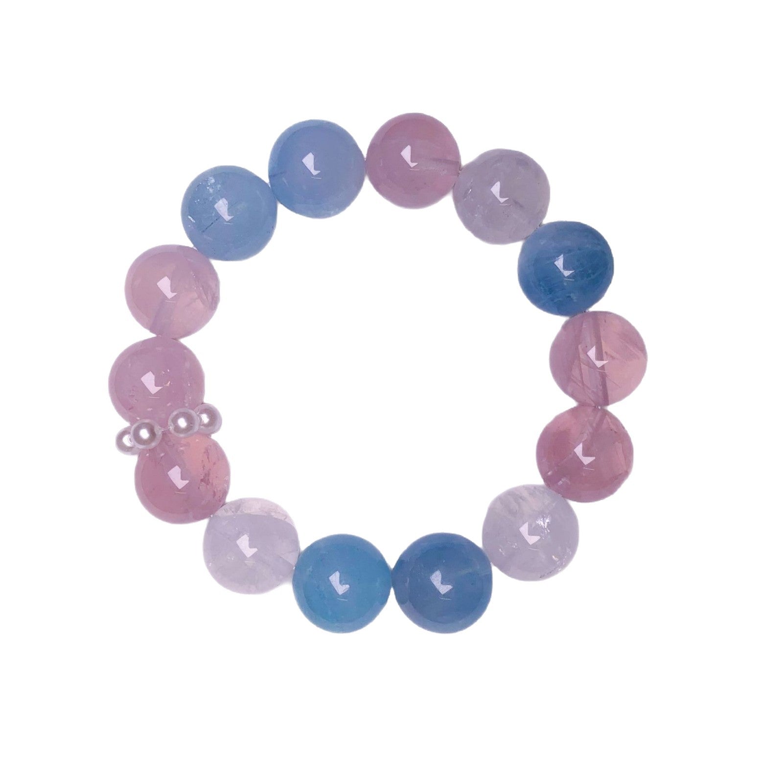 Natural Crystal Multi-Gem Bracelet Aquamarine Pink Crystal White Ghost Original Design Bracelet Manufacturer Wholesale Bracelets