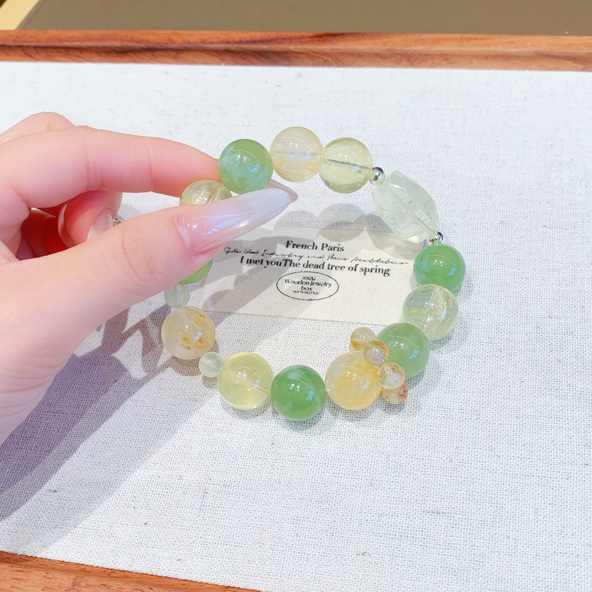 Original Crystal Bracelet Natural Genuine Original Design Multi-Gem Crystal Bracelet Gift for Girlfriend Crystal String