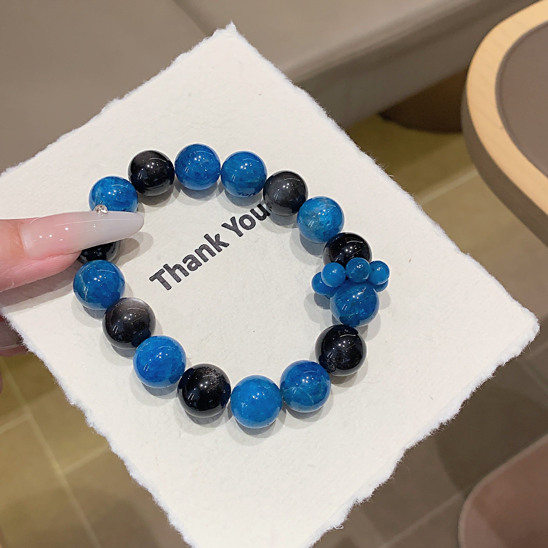 Neutral style obsidian blue