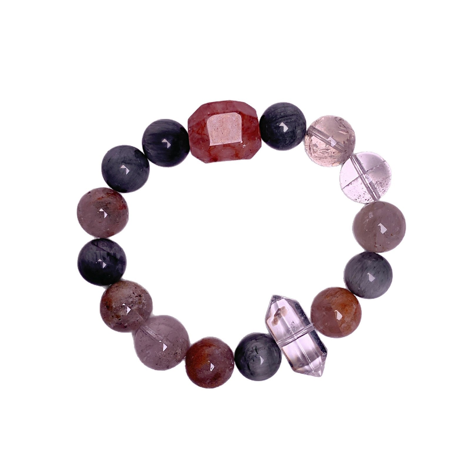Original Design Eagle Eye Stone Crystal Multi-Gem Bracelet Light Luxury Niche Manufacturer Direct Wholesale Bracelets Crystal Bracelet