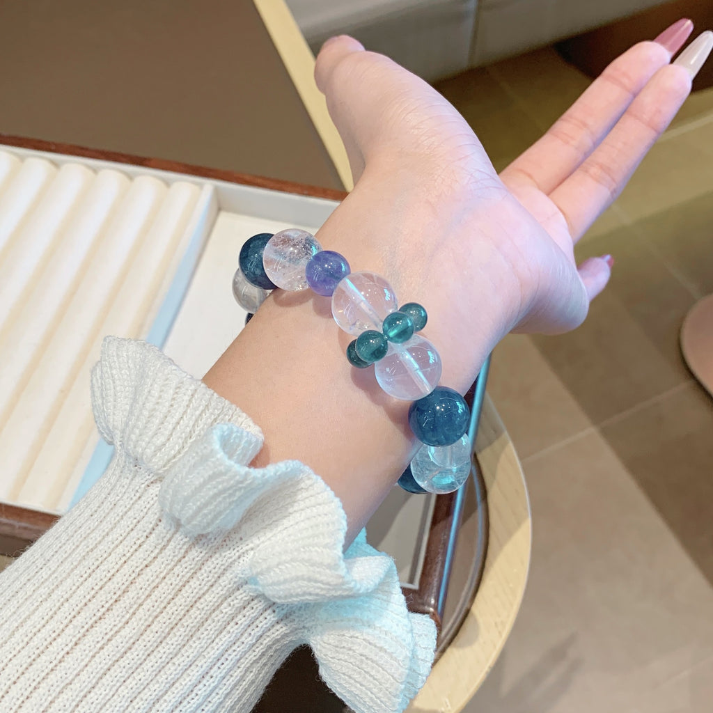 Natural Crystal Bracelet Jewelry Original Fashion Jewelry Chain Hot-Selling Hand Jewelry diy White Ghost Crystal Bracelet