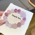 Natural Crystal Bracelet for Women Original Design Fashion Bracelet diy Hot-Selling Accessories Purple Horse Pink Crystal Bracelet