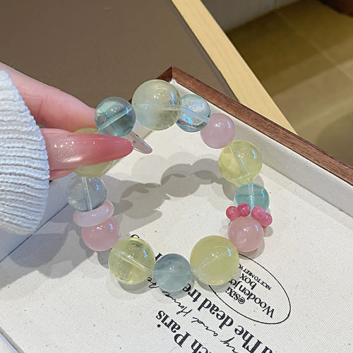 Duobao Natural Crystal Bracelet TikTok Xiaohongshu Live Supply Hot-Selling Crystal Bracelet Jewelry Rose Quartz Bracelet