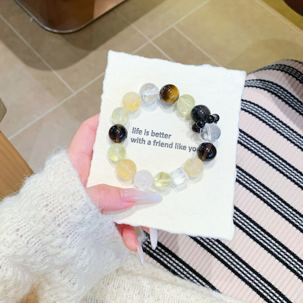 Manufacturer Wholesale Natural Crystal Chain Citrine DIY Design Bracelet Xiaohongshu same style Handmade Original Bracelet