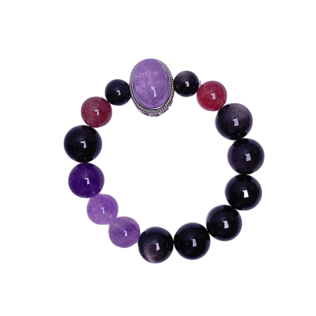 New Arrival Amethyst Bracelet Natural Crystal Jewelry Hot-Selling Exclusive for Cross-Border Handmade Bracelet