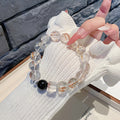 Natural Black Gold Super Seven Sugar Crystal Bracelet Fortune-Enhancing Hair Crystal Bracelet for Women with a Sense of Sophistication Versatile Crystal Beads
