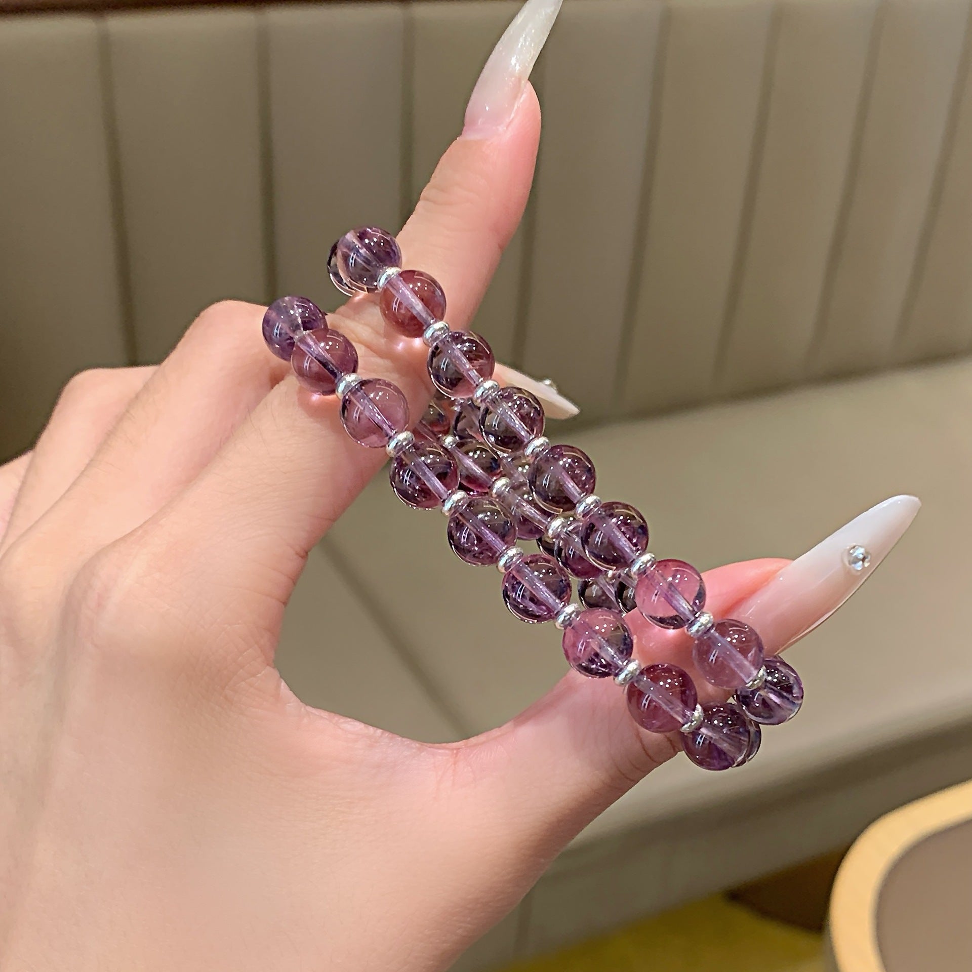 Cool and Dreamy Purple Bracelet Sweet Girl Fresh Hand Chain Gift for Girlfriend or Best Friend Amethyst Bracelet