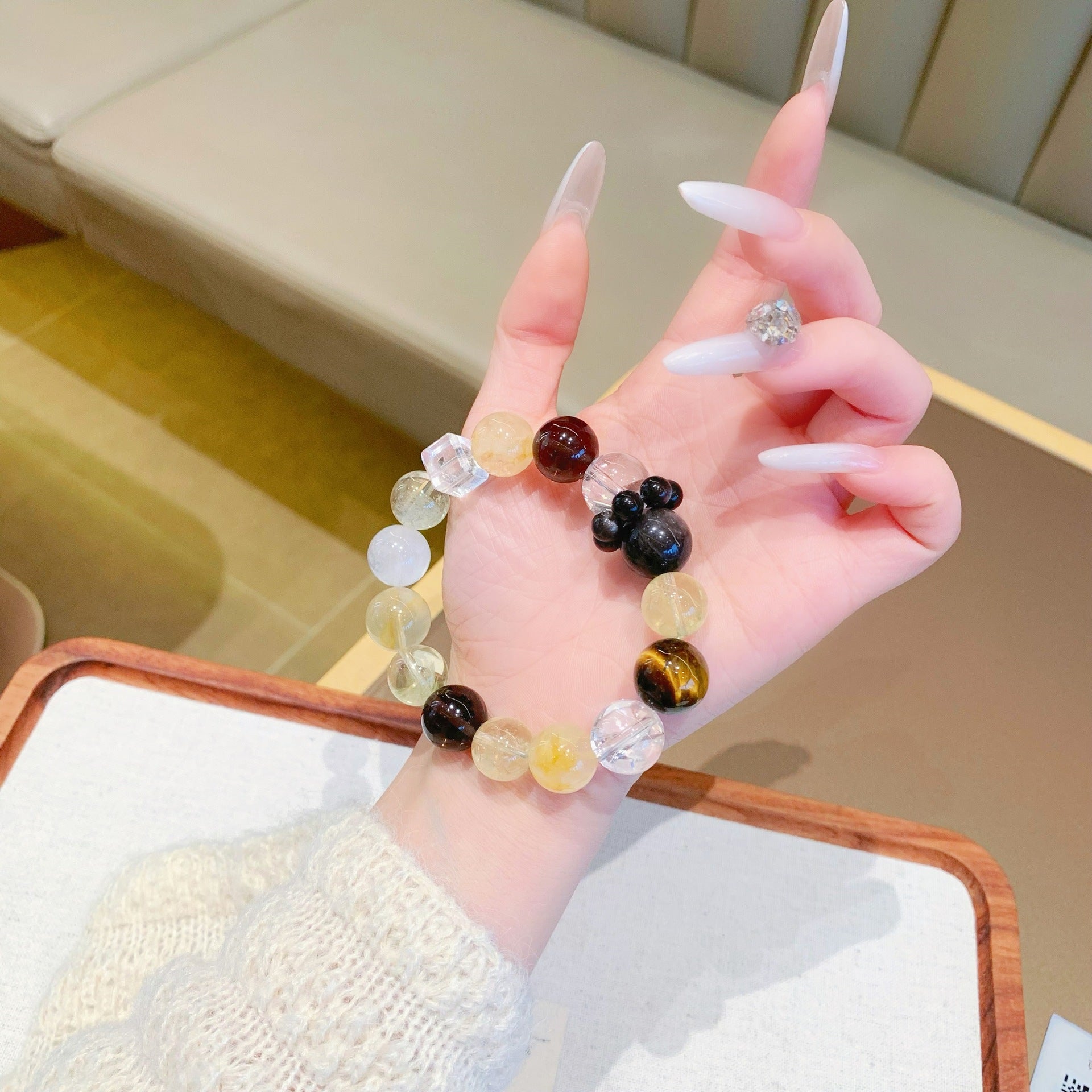 Manufacturer Wholesale Natural Crystal Chain Citrine DIY Design Bracelet Xiaohongshu same style Handmade Original Bracelet