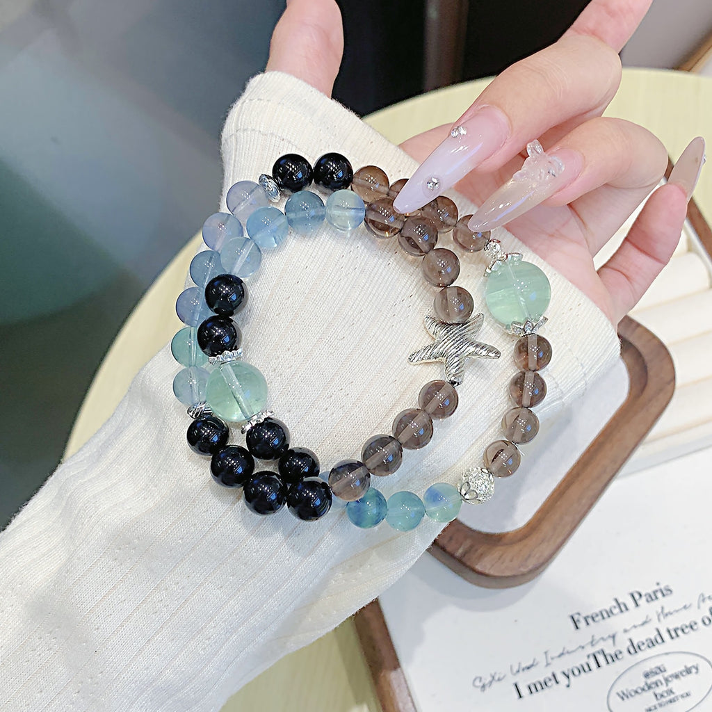 Original Design Blue Green Crystal Bracelet Natural Crystal Bracelet diy Hot-selling Crystal Bracelet Jewelry Crystal Bracelet