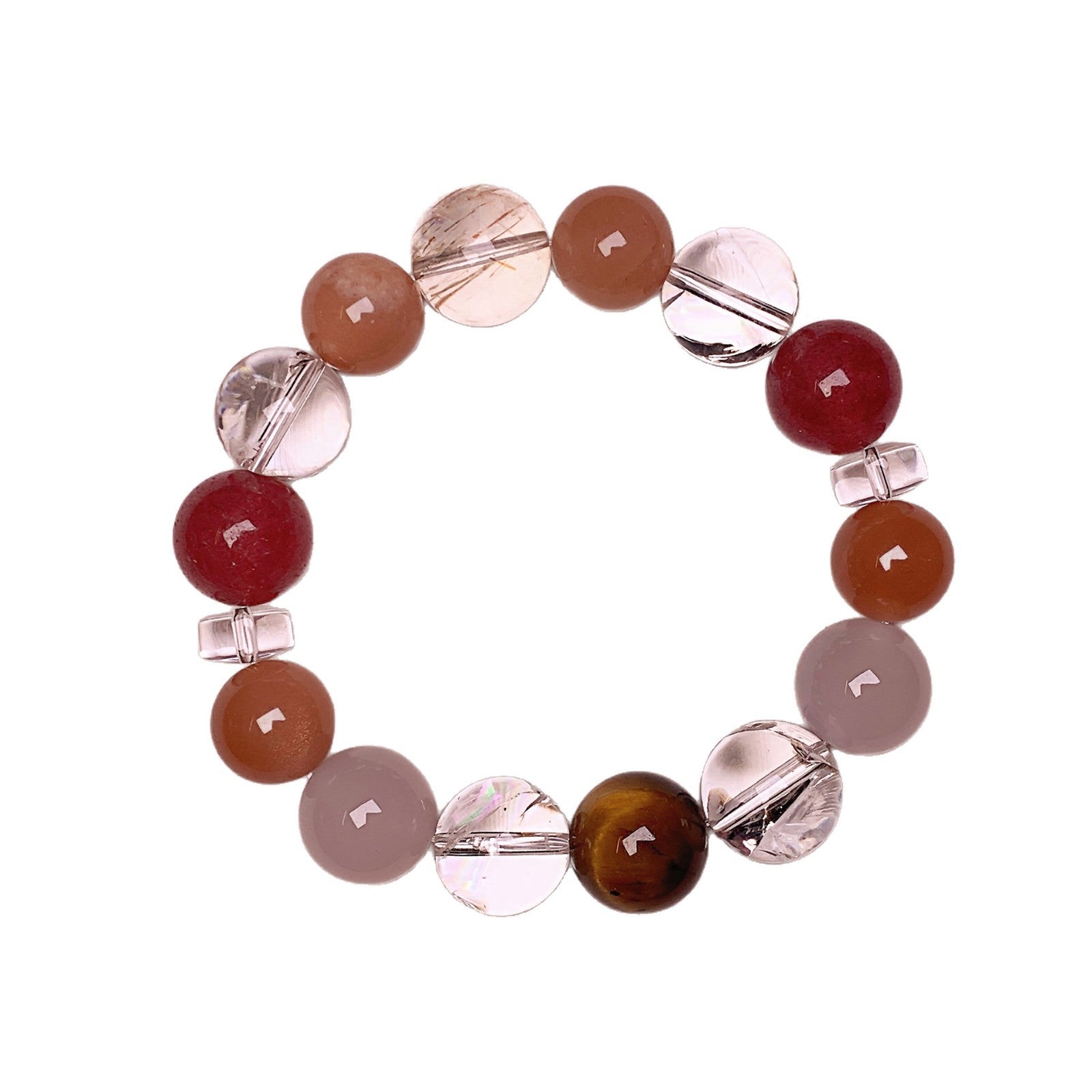 Original Natural Strawberry Crystal Bracelet Duobao Bracelet Simple Design TikTok Live Source Crystal Bracelet Wholesale