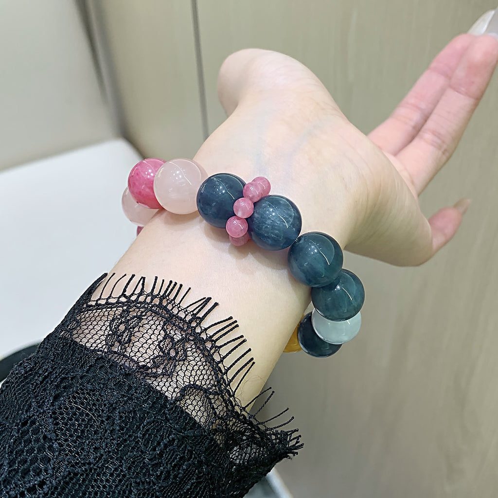 Natural Crystal Multi-Gem Bracelet Kyanite Pink Crystal White Ghost Original Design Bracelet Manufacturer Wholesale Bracelets
