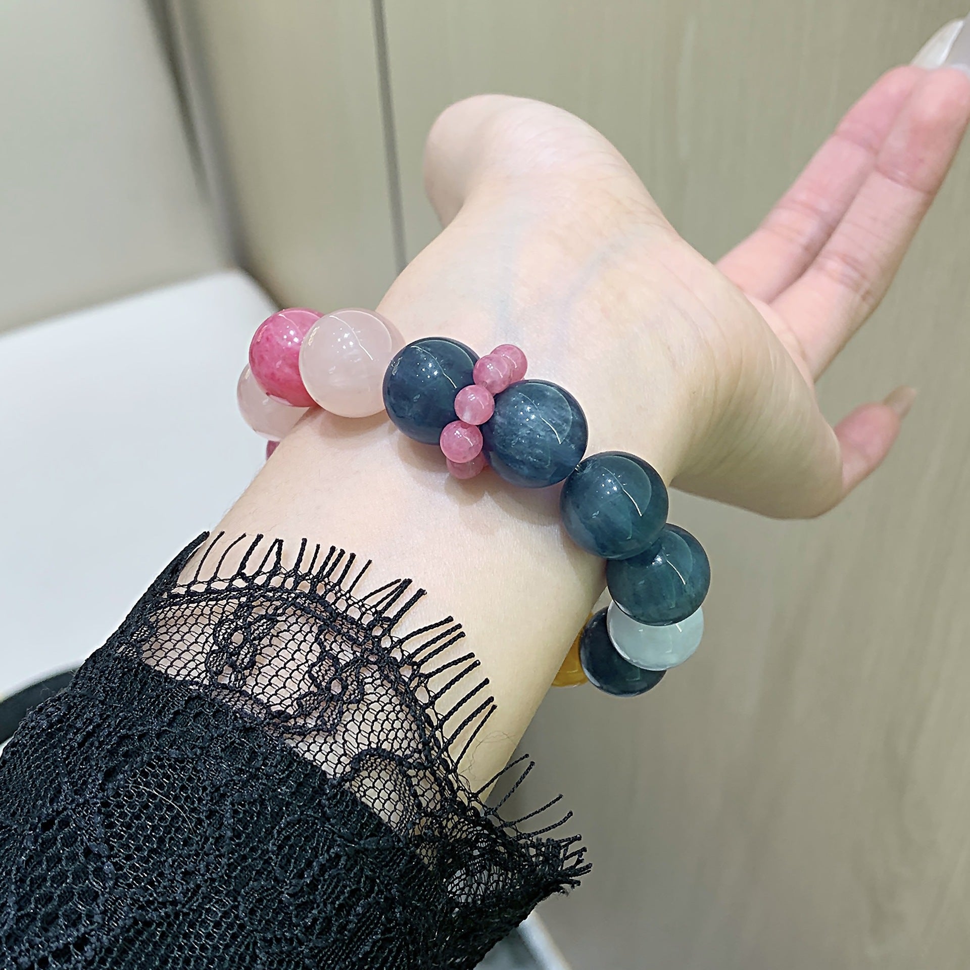 Natural Crystal Multi-Gem Bracelet Kyanite Pink Crystal White Ghost Original Design Bracelet Manufacturer Wholesale Bracelets
