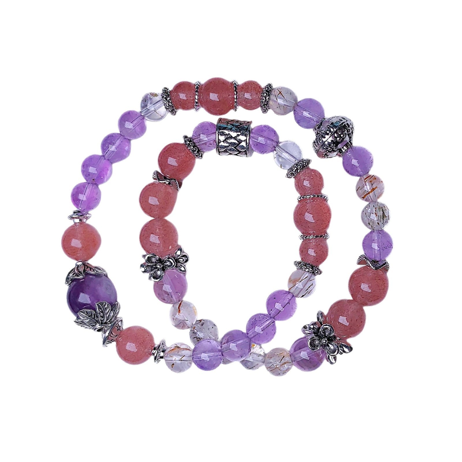 Manufacturer wholesale natural strawberry crystal jewelry DIY Jewelry Accessories Single Circle Bracelet Original Design