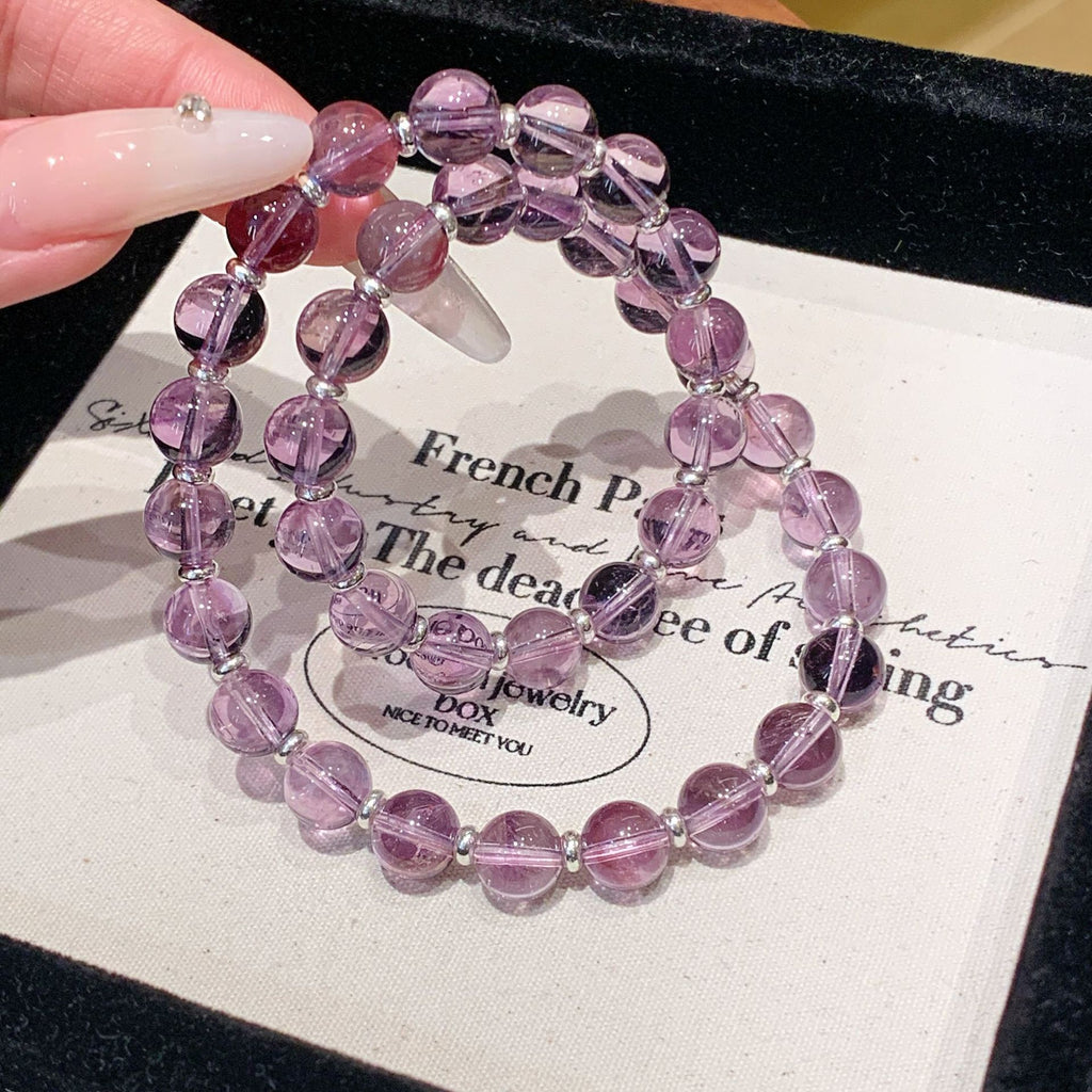 Cool and Dreamy Purple Bracelet Sweet Girl Fresh Hand Chain Gift for Girlfriend or Best Friend Amethyst Bracelet