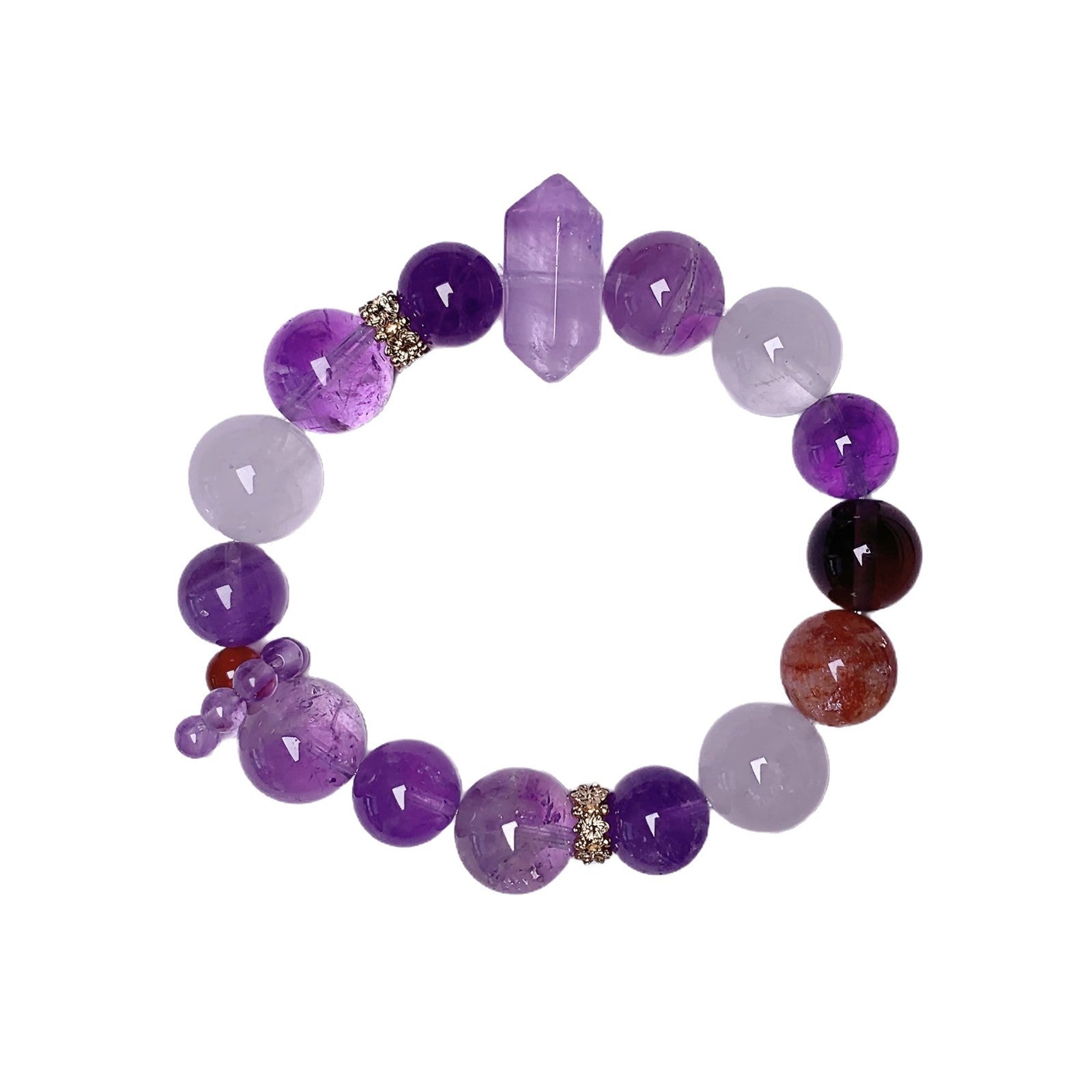 Natural Amethyst Bracelet for Women Good Luck Bracelet for Passing the Graduate Exam Dreamy Lavender Amethyst Bracelet Gift for Wealth Attraction