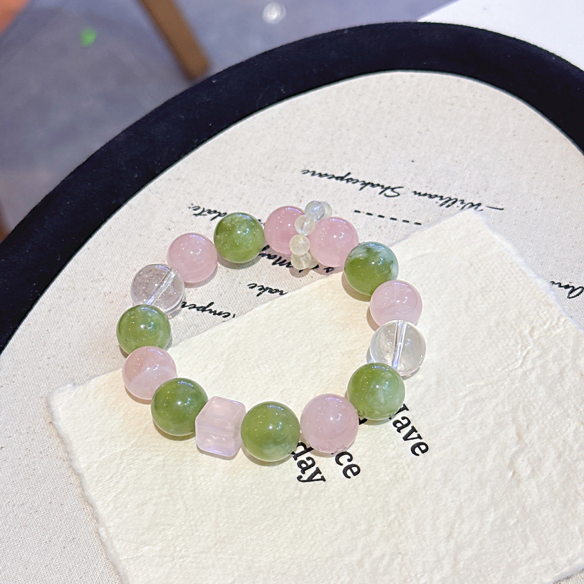 Natural Multi-Gemstone Crystal Bracelet Dopamine Crystal Bracelet Hand Jewelry Original Design Xiuyan Crystal Bracelet