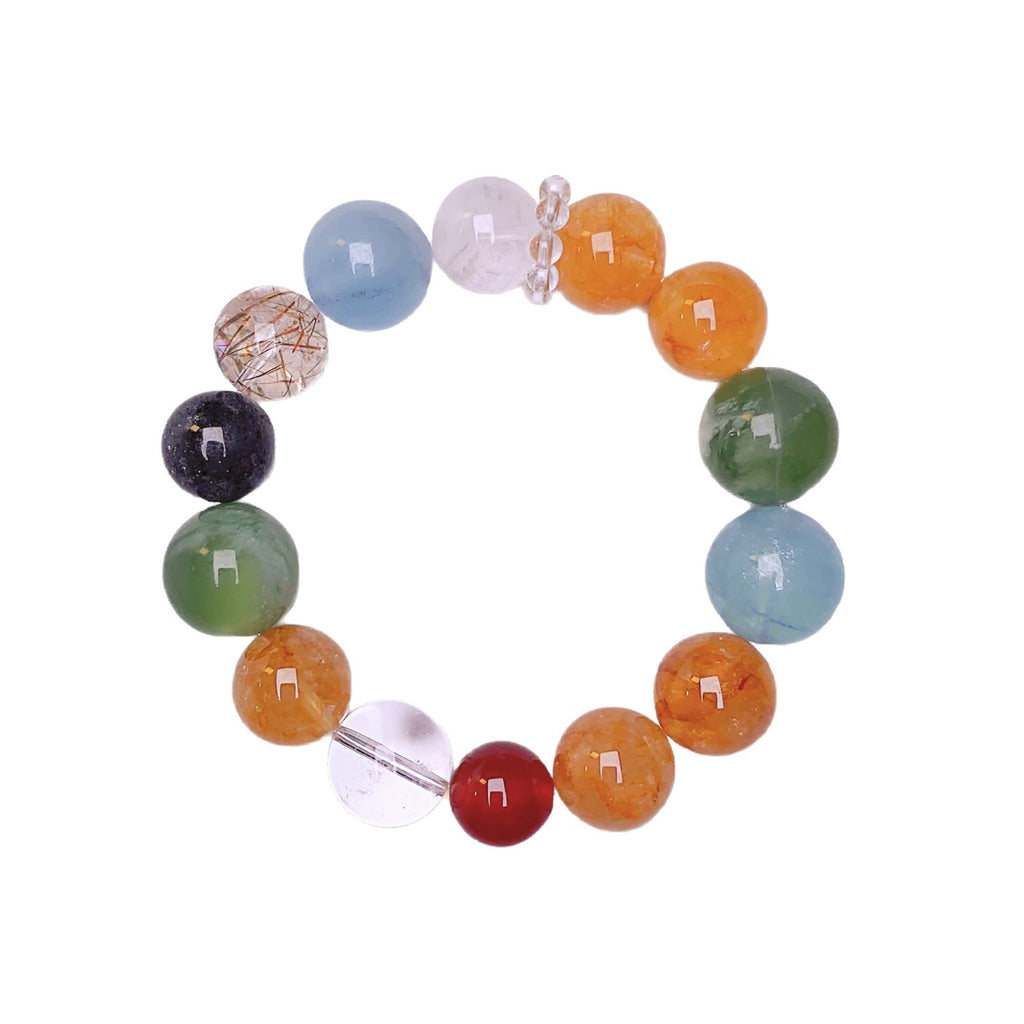 Natural Yellow Gum Flower Lucky Bracelet for Women Original Design Crystal Bracelet Jewelry Factory Wholesale Crystal Bracelet