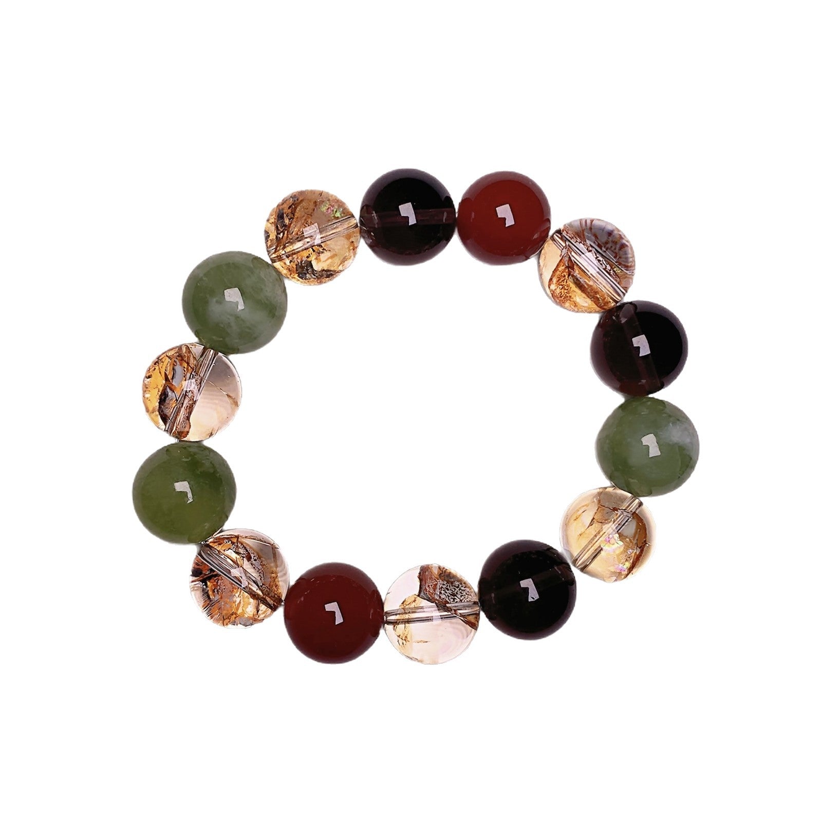 Natural Gold Leaf Explosion Bracelet Autumn New Bracelet Jewelry Gift for Best Friend Gold Foil Explosive Crystal Bracelet