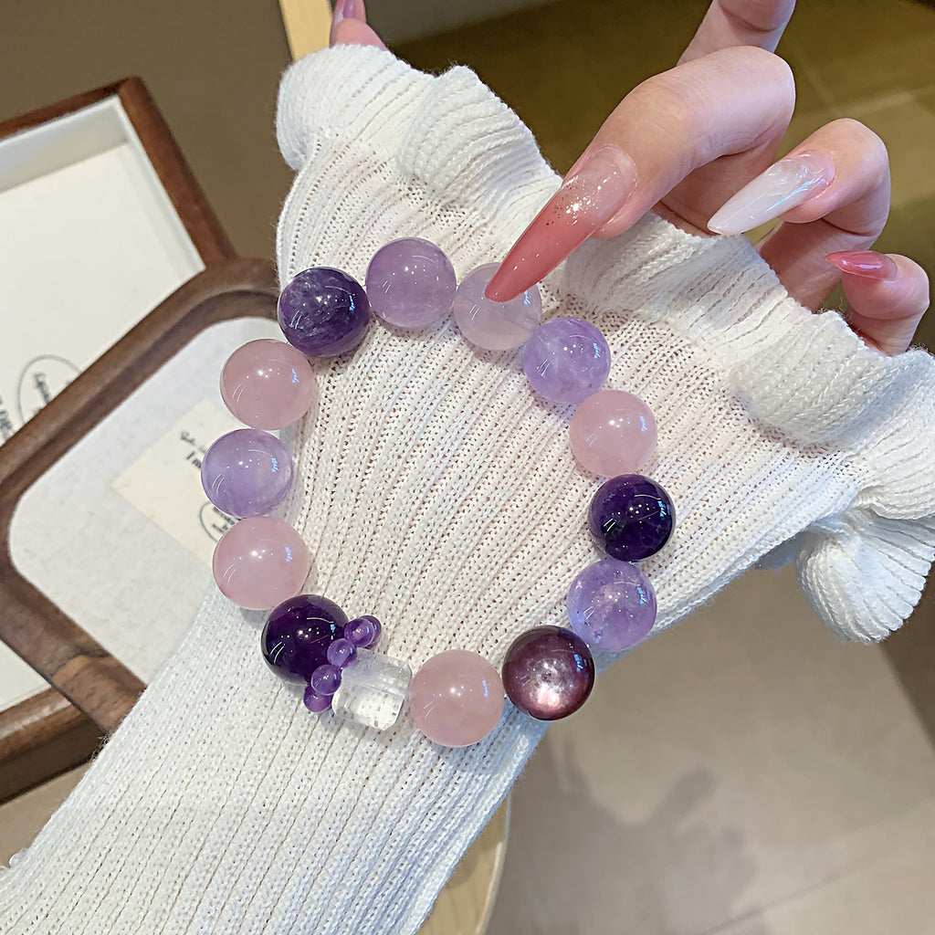 Natural Amethyst Jewelry Bracelet Chain Original Design Hot-Selling Bracelet Jewelry Natural Crystal Multi-Gemstone Bracelet