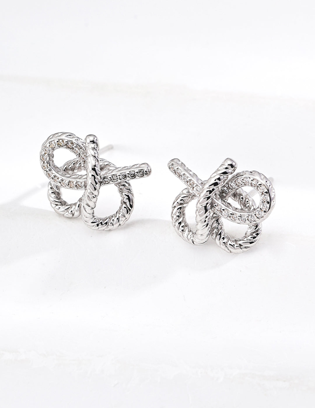 S925 Sterling Silver Design Zirconia Earrings